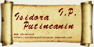 Isidora Putinčanin vizit kartica